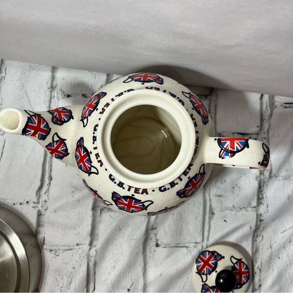 Vintage Paul Cardew DesignUsa Tea Pot W/Union JackFlag ,Summer Blend Coffee Lot - Picture 13 of 16
